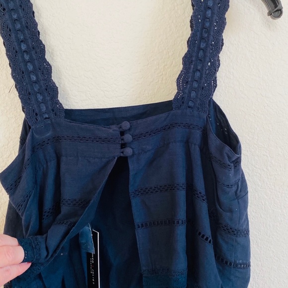 Romeo & Juliet Couture Eyelet Open Back Dress Sz S - Picture 6 of 10